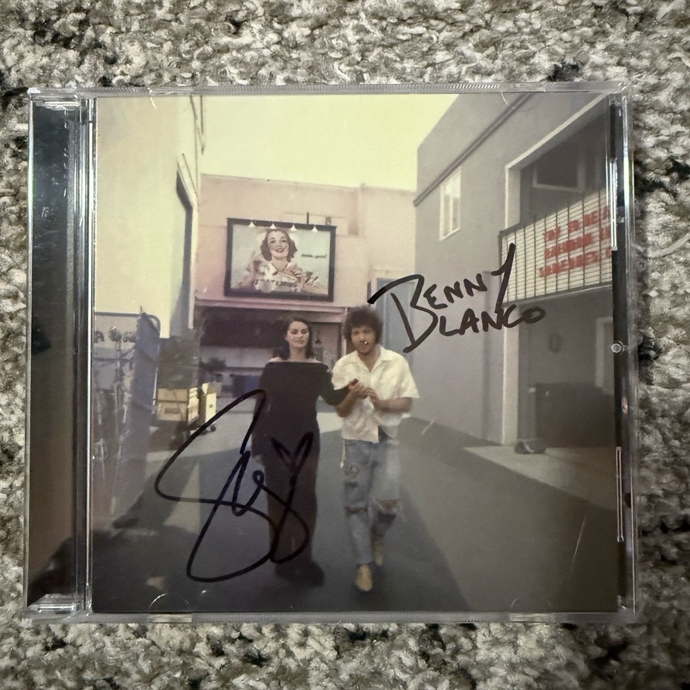 Selena Gomez and Benny blanco signed cd